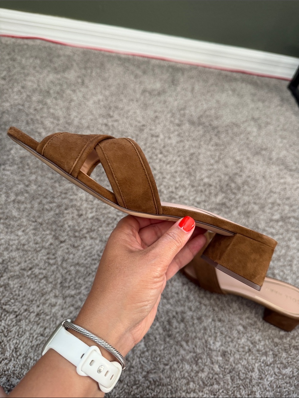 Cole Haan Brown Suede Landon Sandals 40mm - Picture 7 of 7